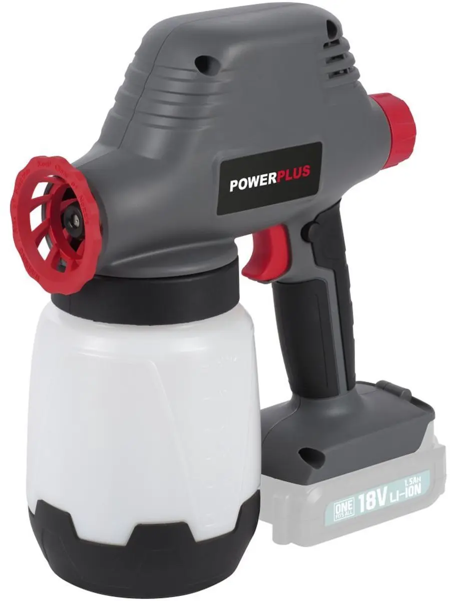 Powerplus POWEBPSS1 Verfpistool 18V - 1L - Grijs
