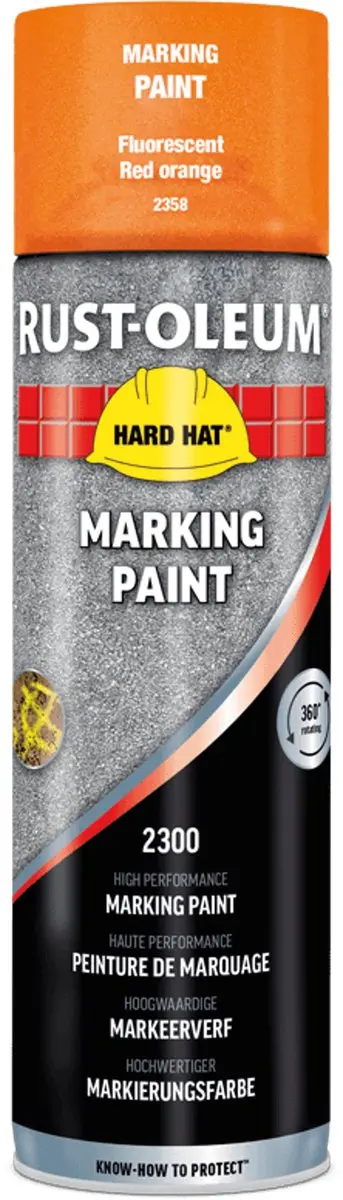Rust-Oleum Markeerverf Fluor Rood/Oranje 500ml
