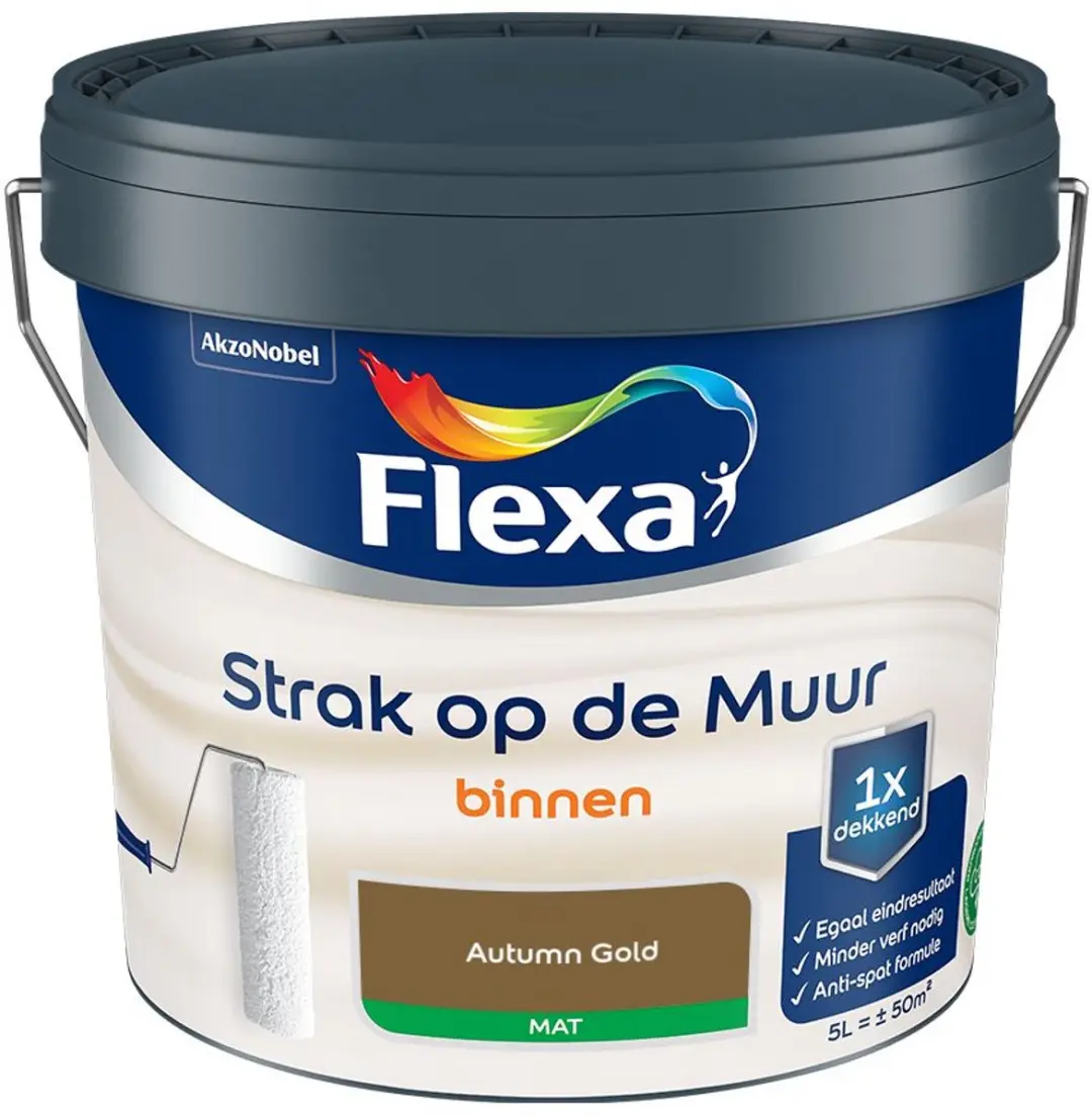 Flexa Strak Op De Muur Binnen Mat Autumn Gold Mengverf 5L