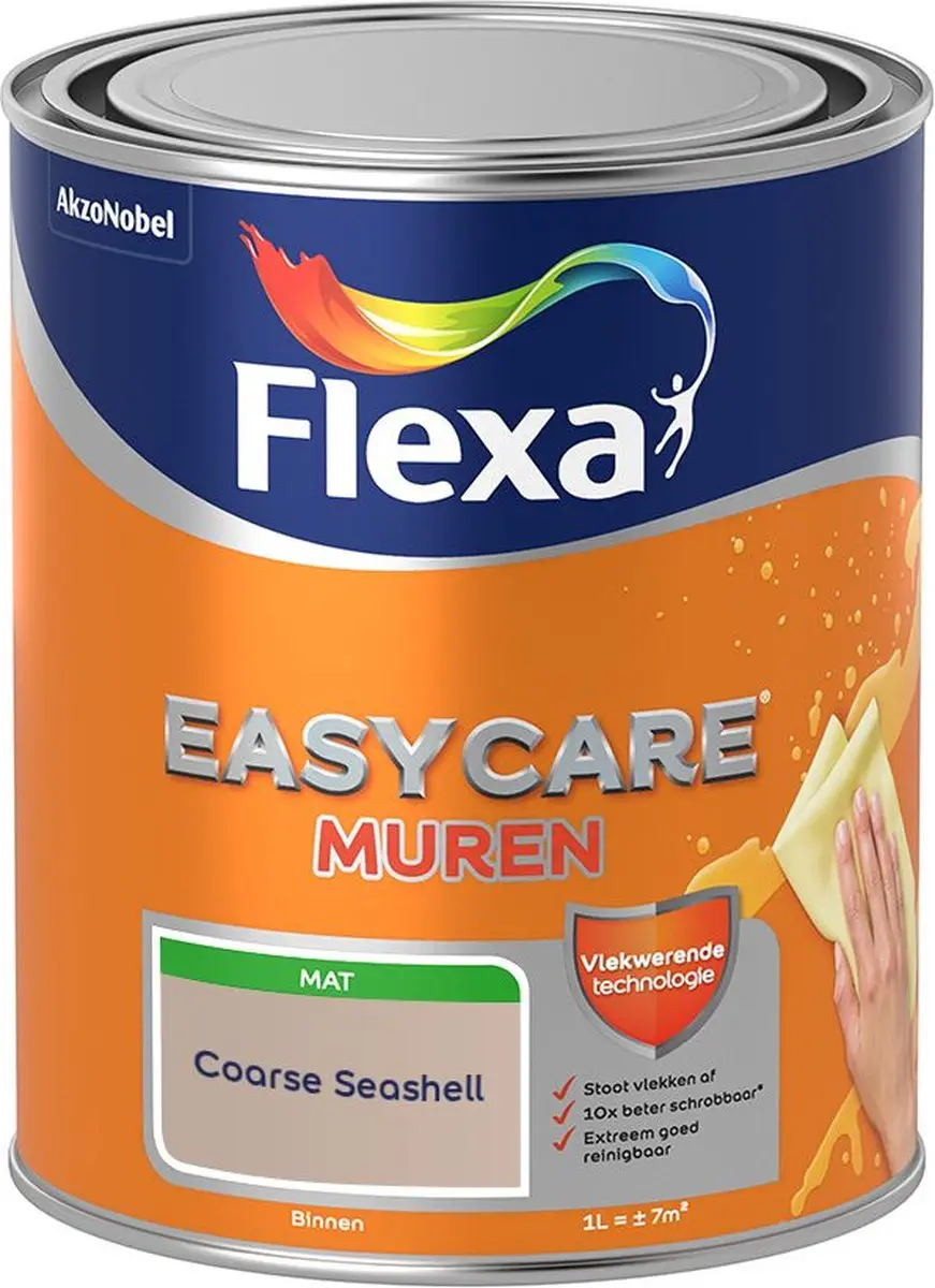 Flexa Easycare Muren Coarse Seashell Mengverf 1L