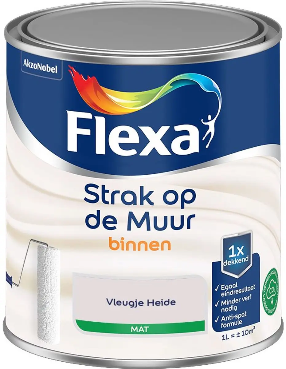 Flexa Strak Op De Muur Binnen Mat Vleugje Heide 1L