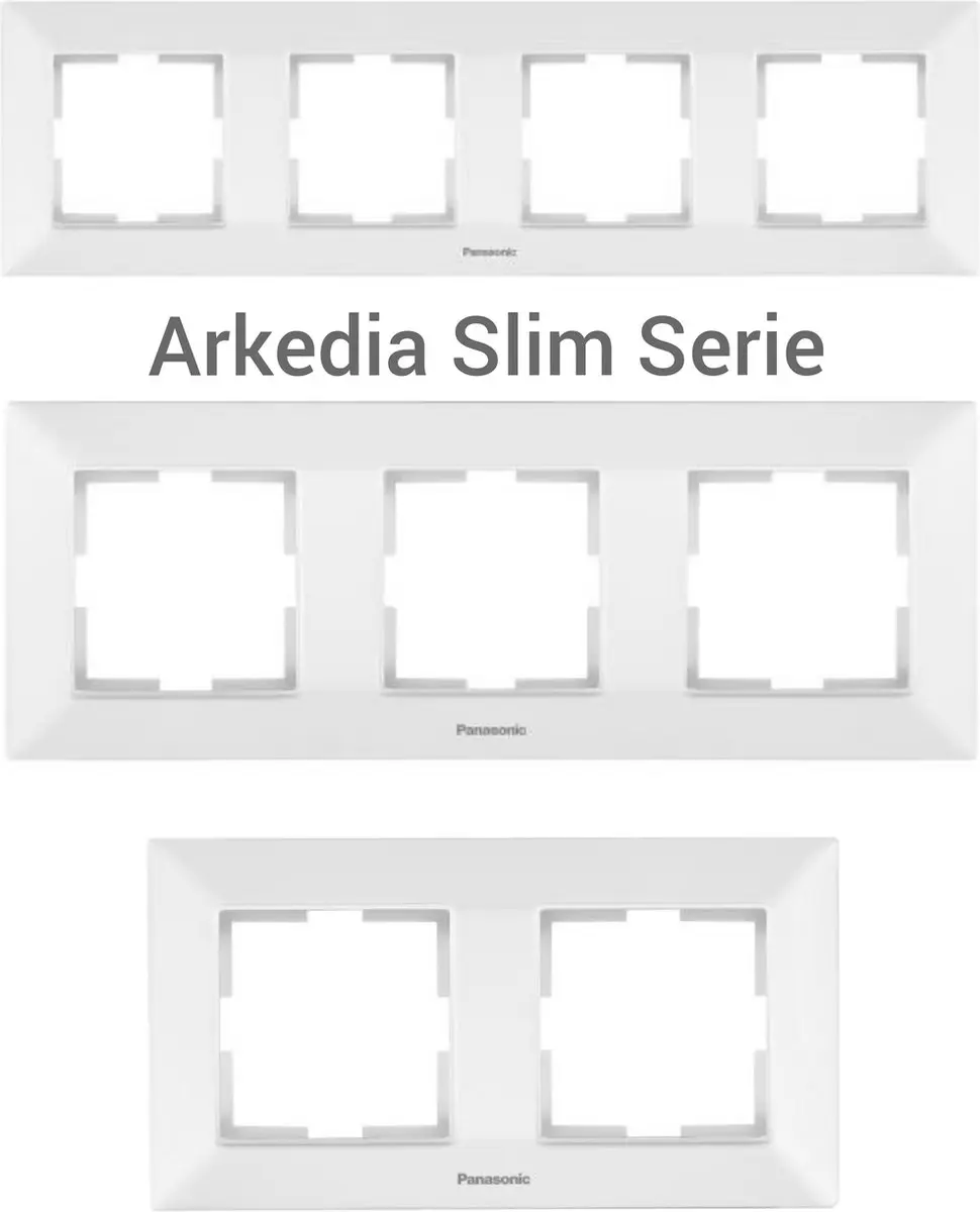 Panasonic Arkedia Slim Stopcontact 1x - Randaarde - Wit