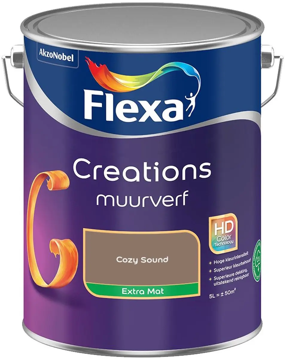 Flexa Creations Muurverf Extra Mat Cozy Sound 5L