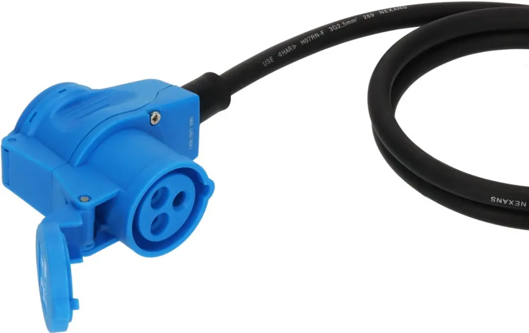 Brennenstuhl CEE Verloopkabel Camping 1,5m - 230V/16A - IP44 - Zwart/Blauw