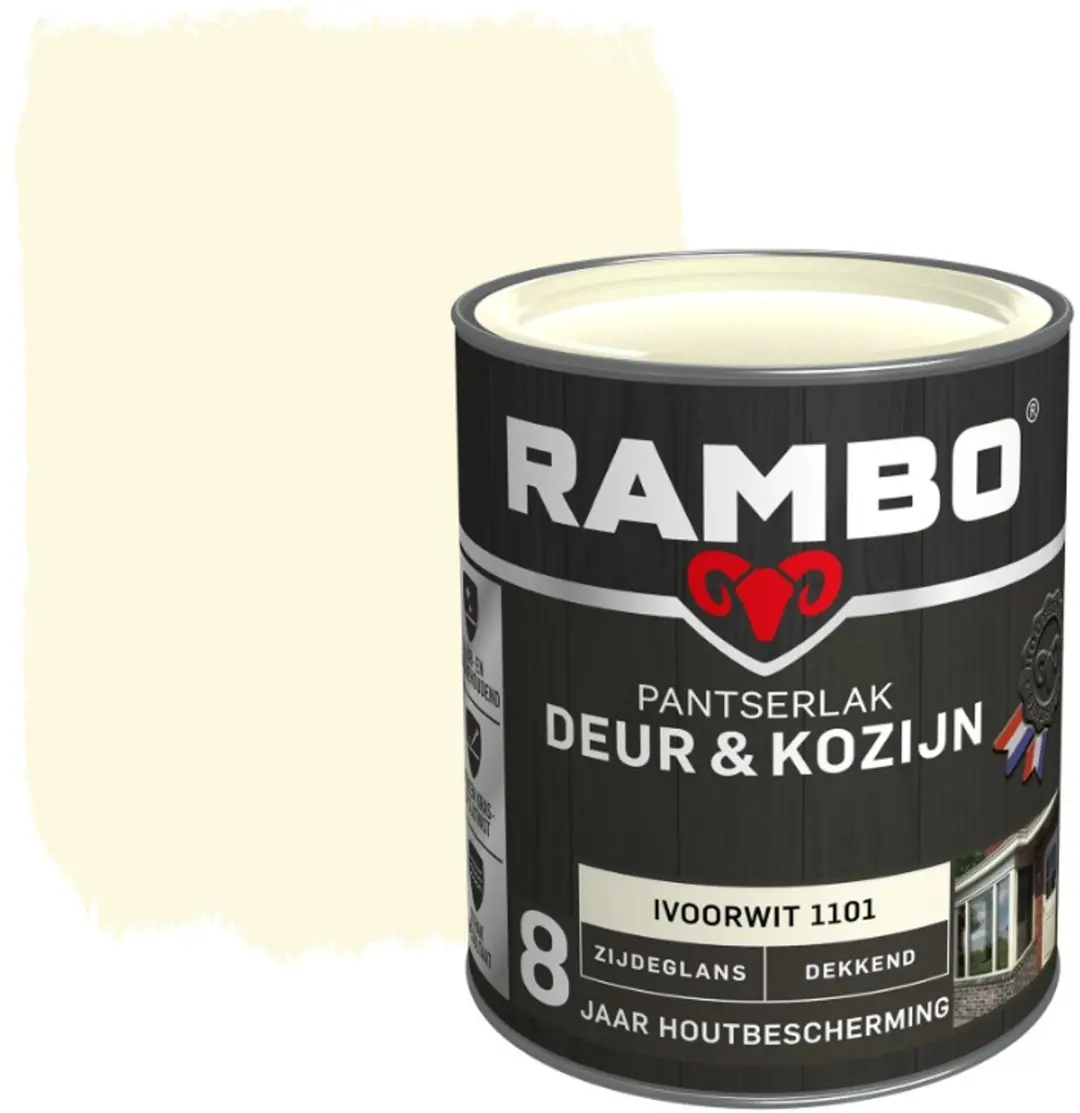 Rambo Pantserlak Deur en Kozijn 2.25L - Ivoorwit