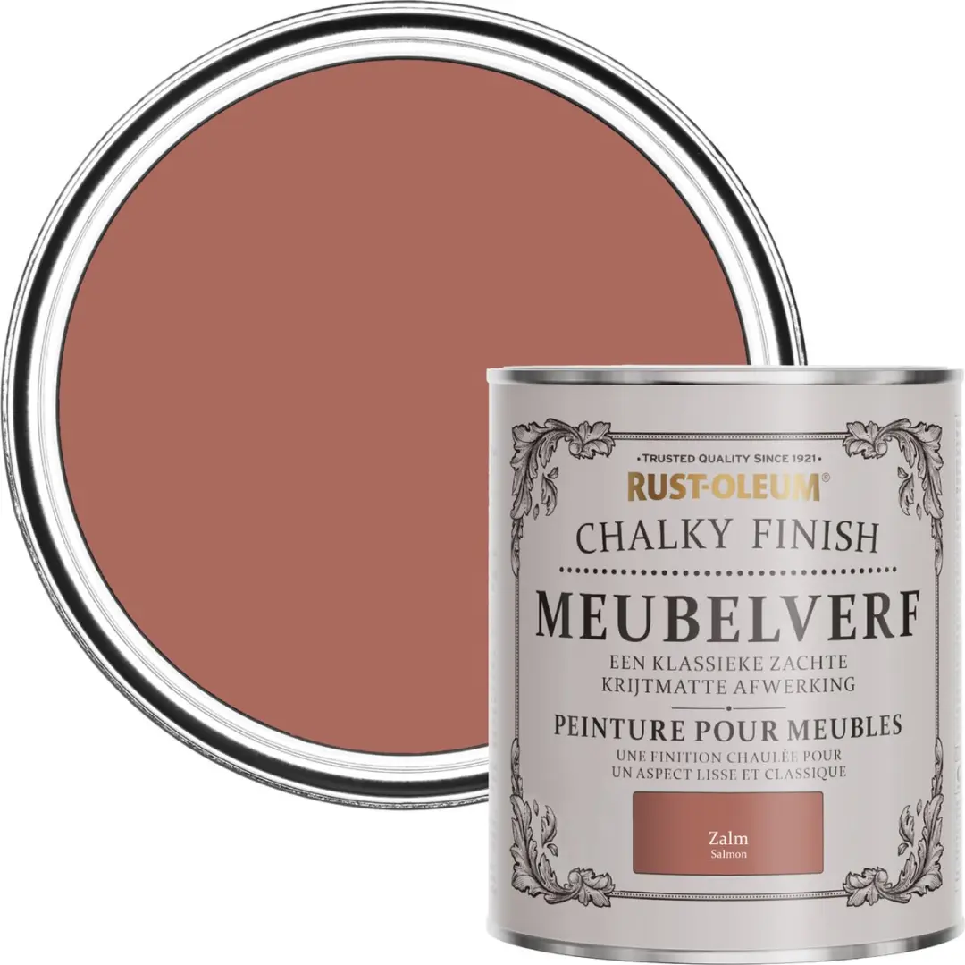 Rust-Oleum Rood Chalky Finish Meubelverf Zalm 750ml