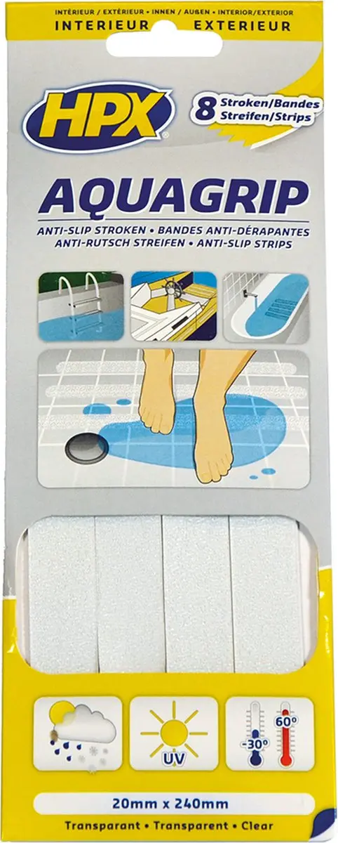 HPX Aqua Grip Anti-Slip Tape 20mm x 240mm