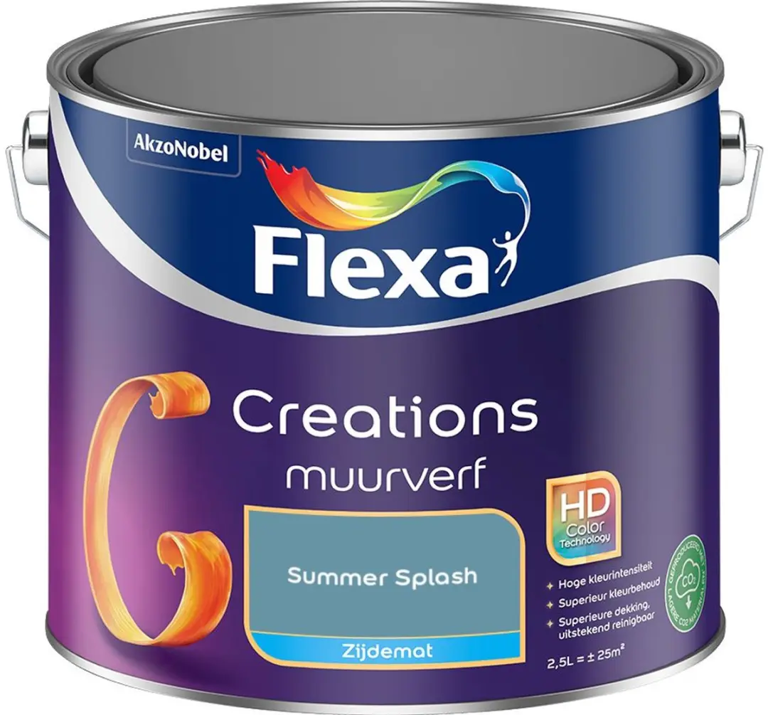 Flexa Creations Muurverf Zijdemat Summer Splash 2,5L