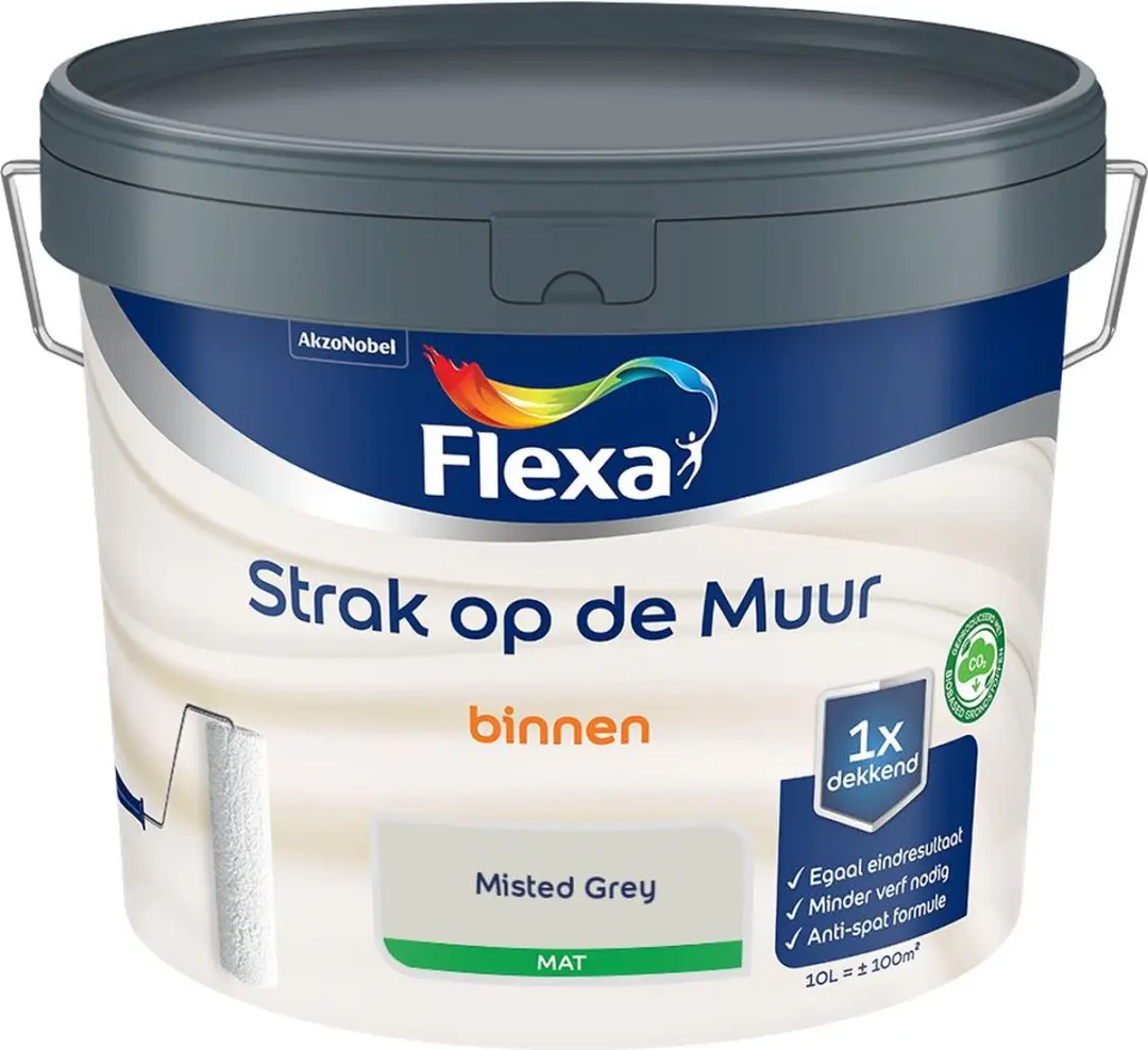 Flexa Strak Op De Muur Binnen Mat Mengverf 10L