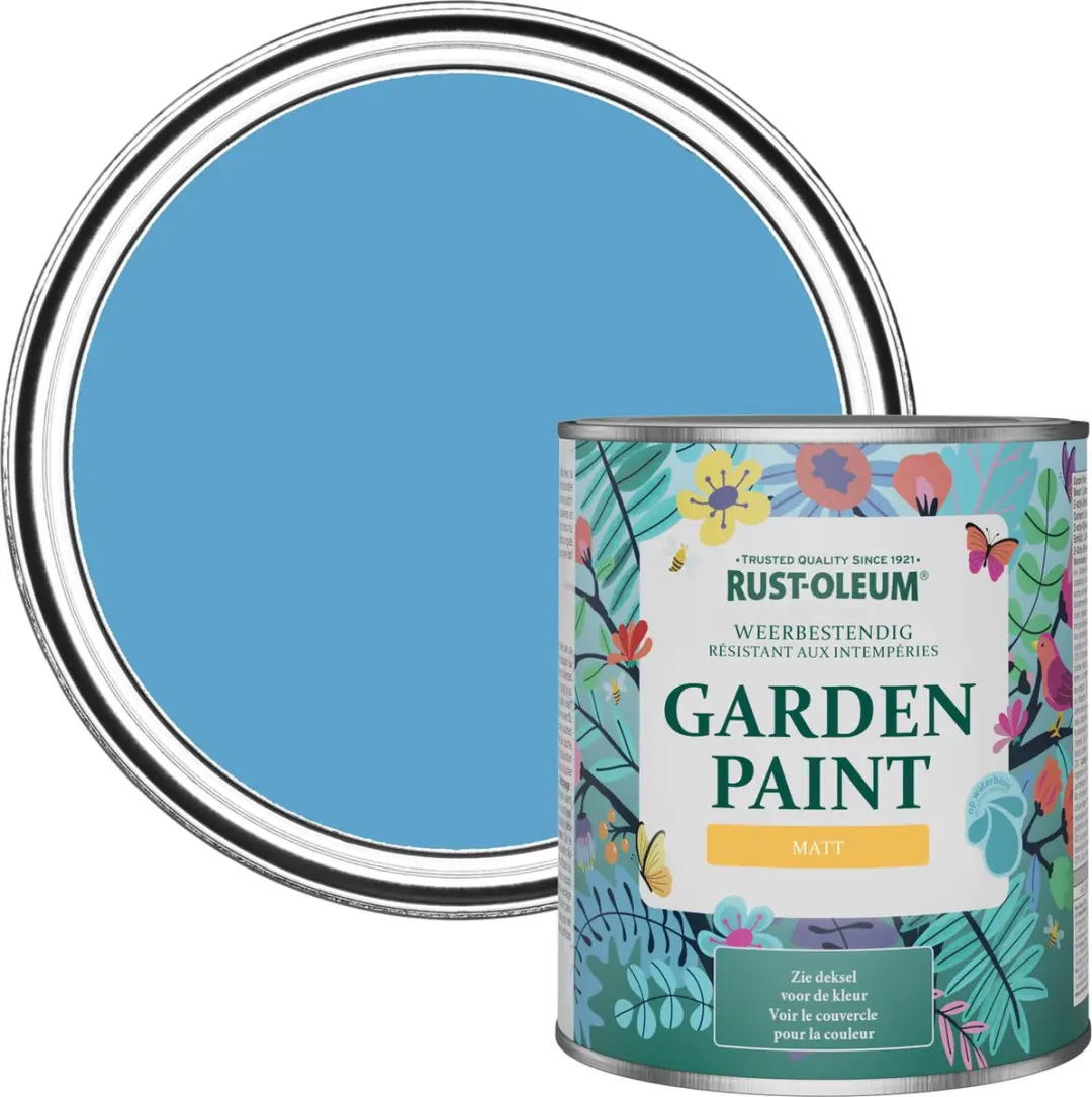 Rust-Oleum Ceruleumblauw Tuinverf Matt 750ml