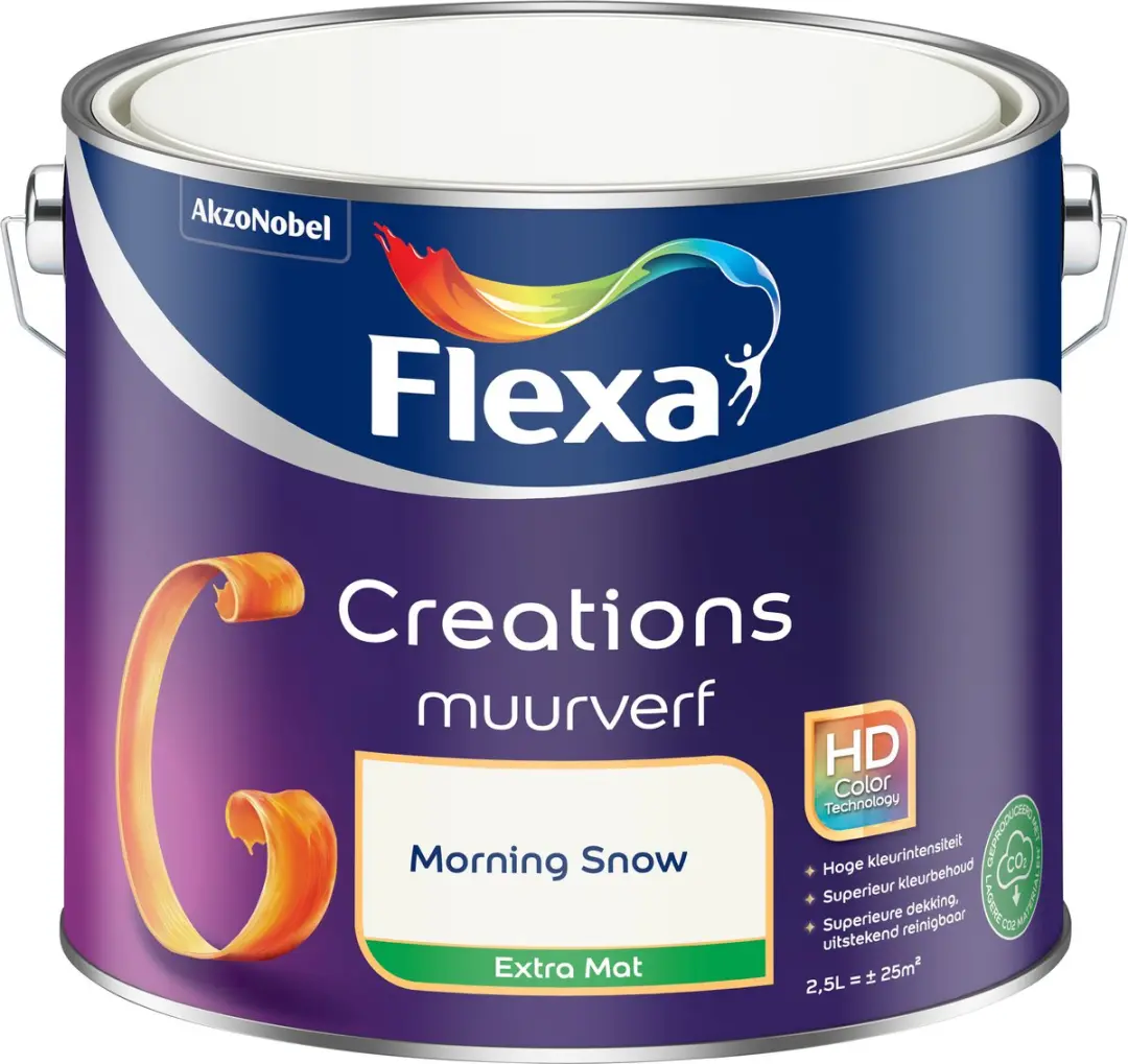 Flexa Creations Muurverf Extra Mat Morning Snow 2,5L