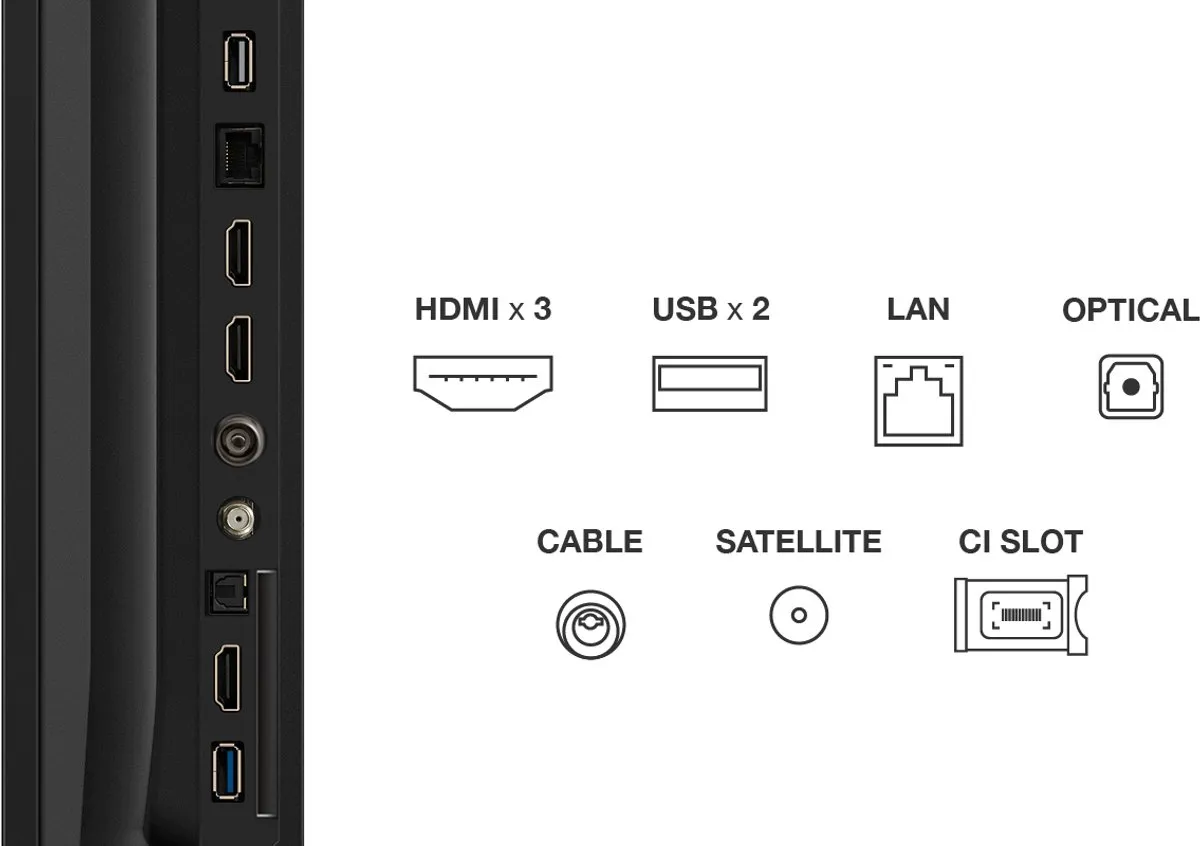 TCL 75P69K 75 inch 4K LED TV - Zwart