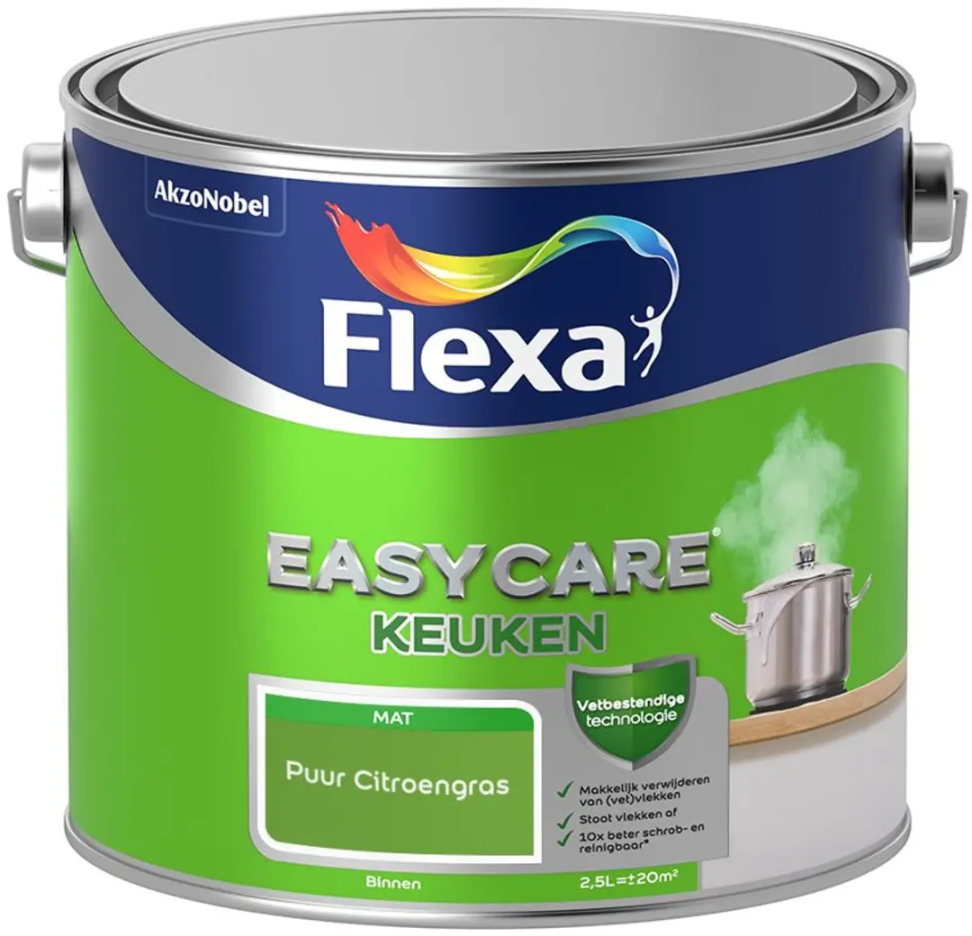 Flexa Easycare Keuken Puur Citroengras Mengverf 2,5L