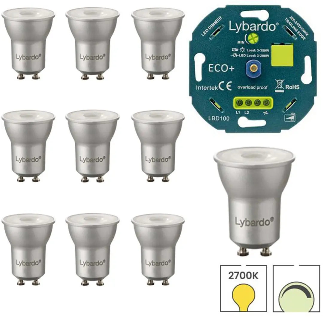 Lybardo GU10 LED Spot 3.5W Warmwit