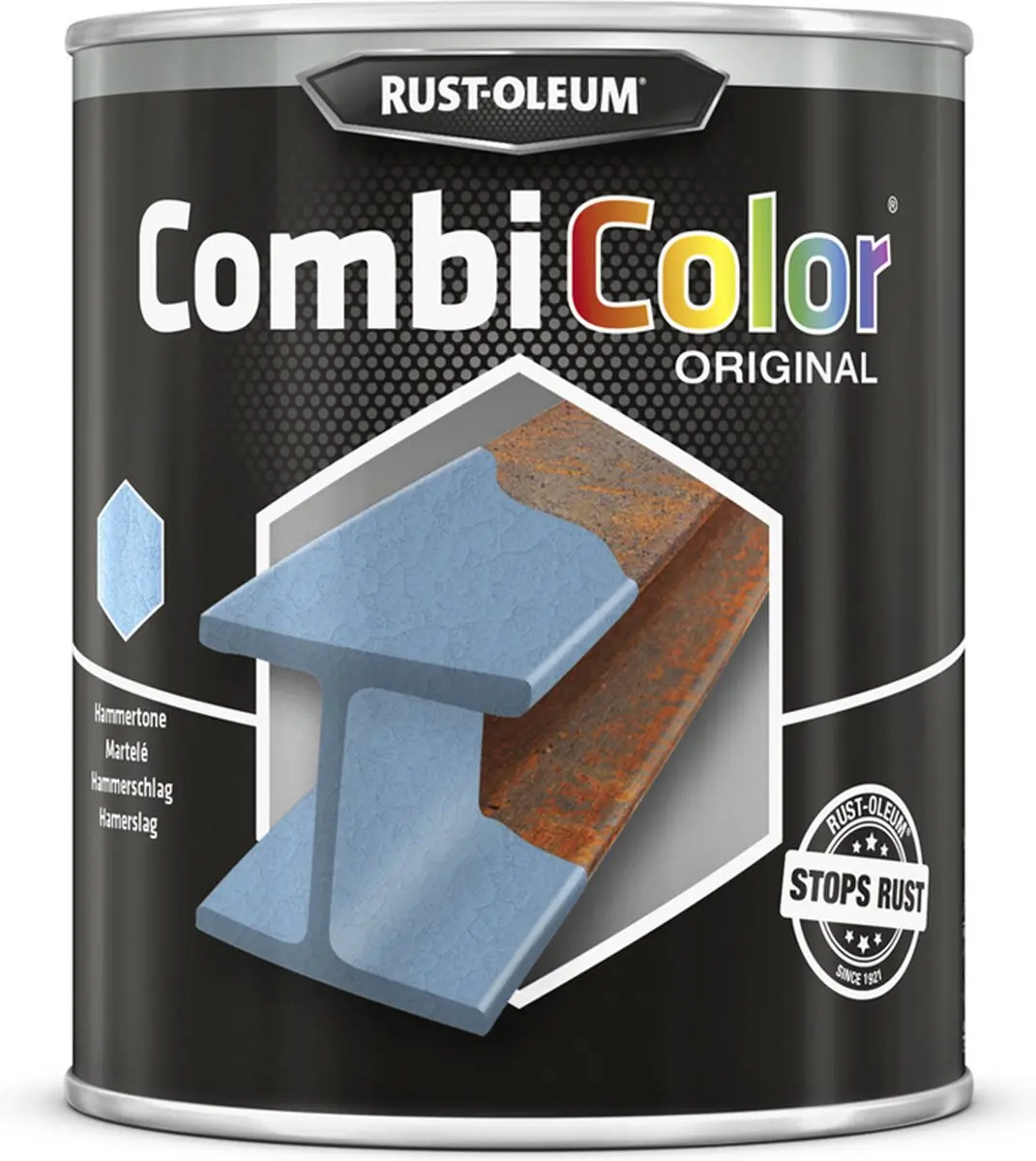 Rust-Oleum Combicolor Hamerslag Lichtblauw 750ml