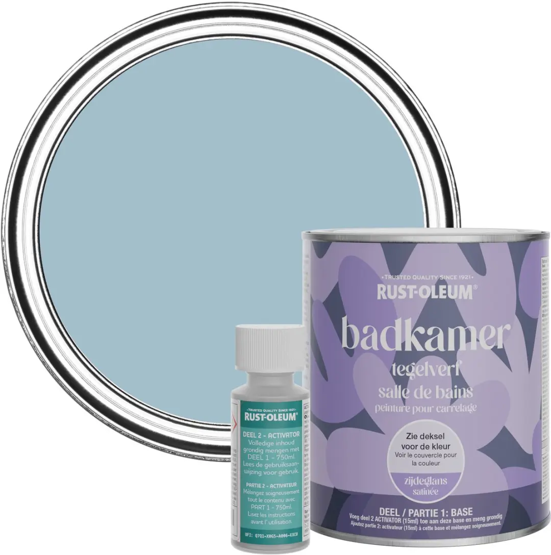 Rust-Oleum Badkamertegelverf Schemerblauw 750ml