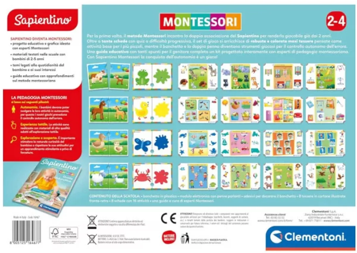 Clementoni Sapientino Montessori Associo 16467 - Meerkleurig - afbeelding 2 van 3
