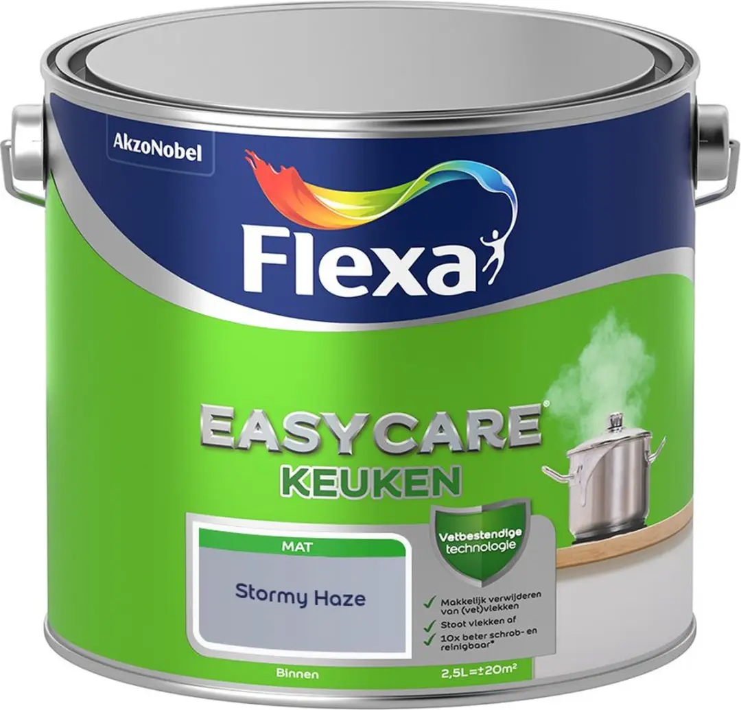 Flexa Easycare Keuken Mengverf Stormy Haze 2,5L