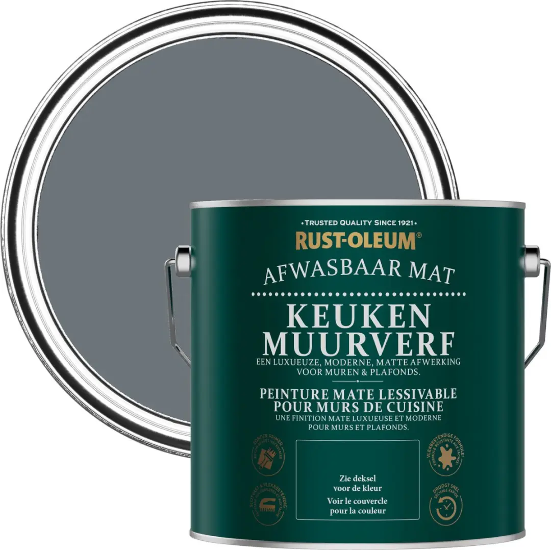 Rust-Oleum Marinegrijs Keuken Muurverf 2,5L