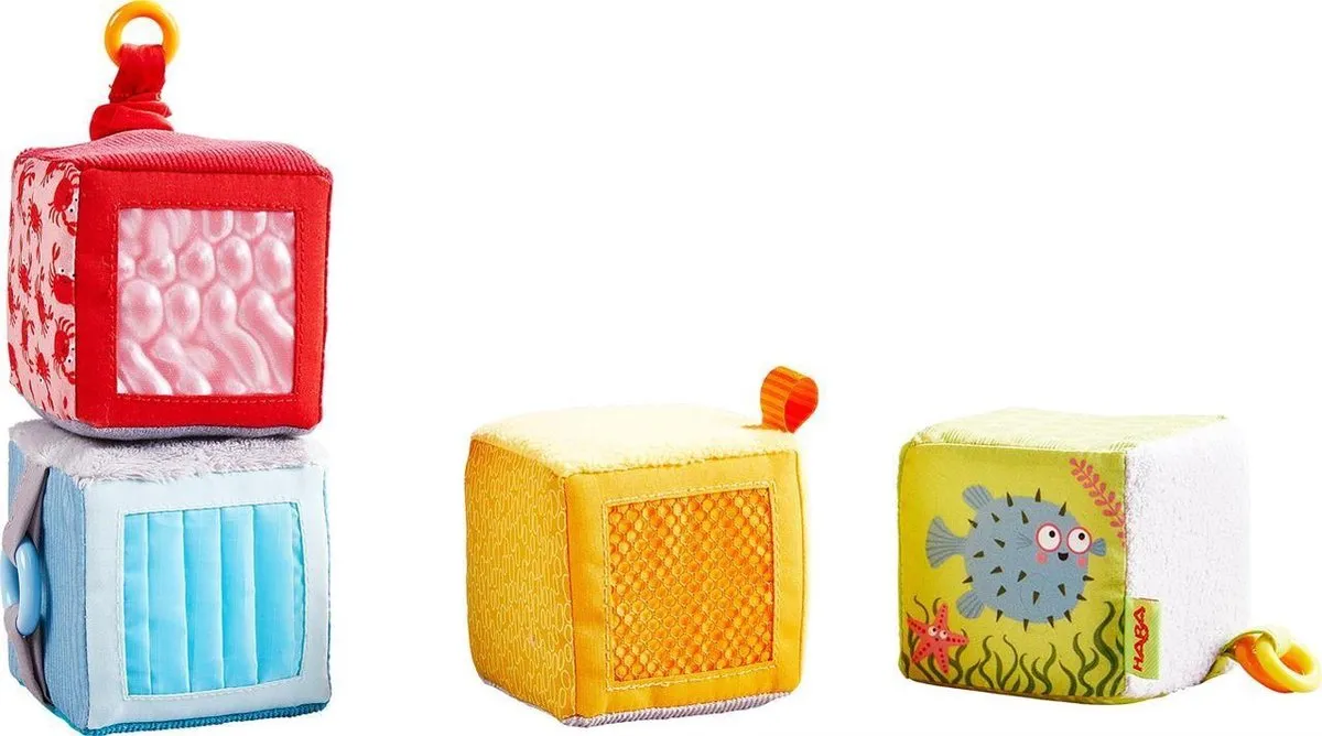 Haba Zeewereld Junior Zachte Blokken - 4-delig Multicolor
