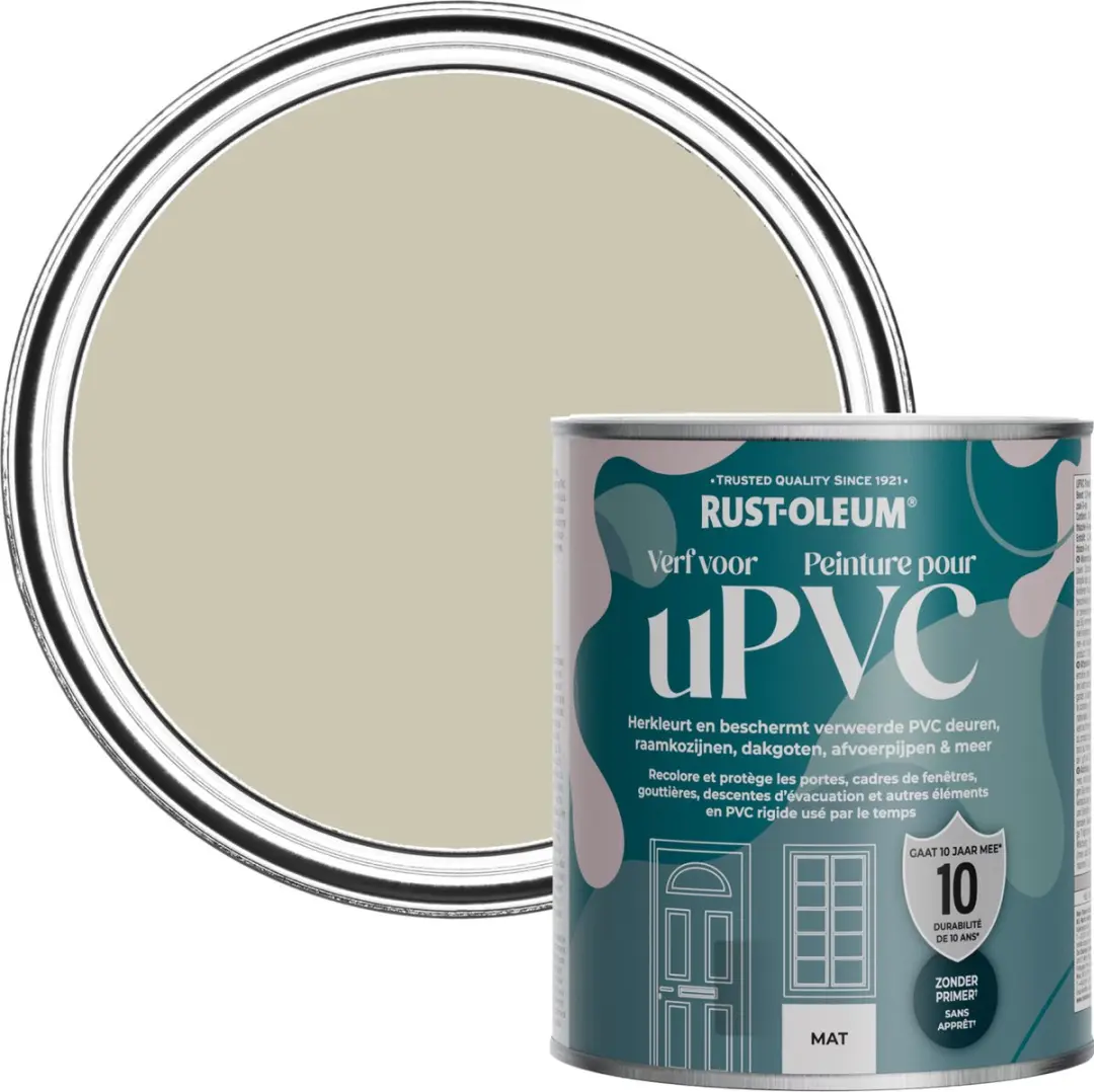 Rust-Oleum Grijs Verf voor PVC 750ml