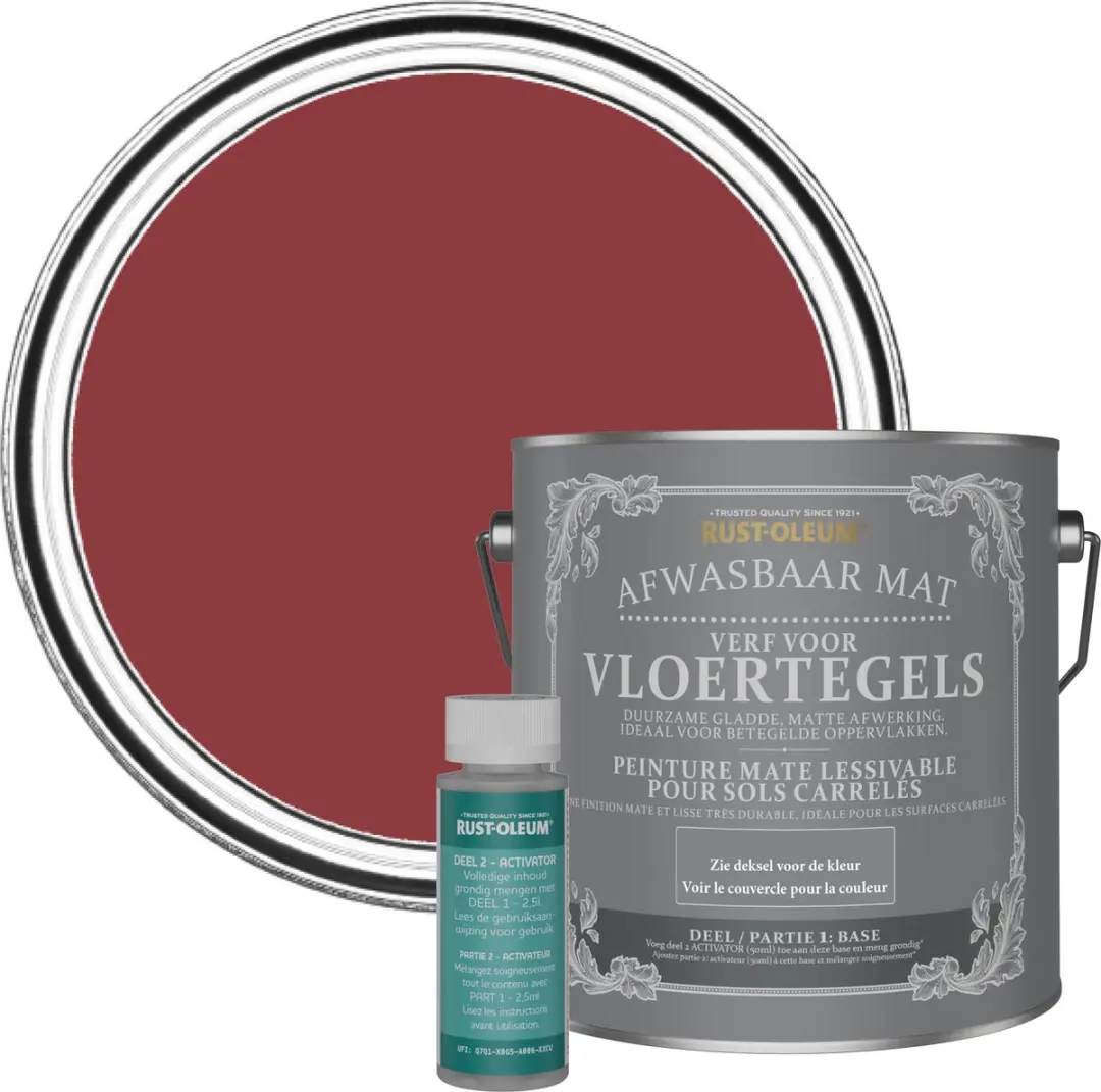Rust-Oleum Imperium Rood Vloertegelverf 2,5L