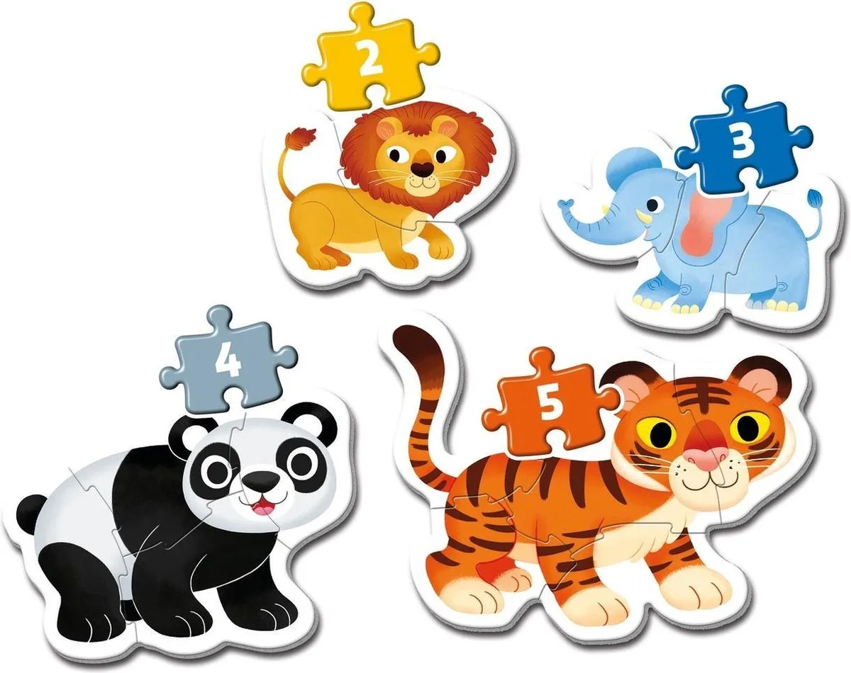 Clementoni My First Puzzle Wild Animals 14 Stukjes - Multicolor