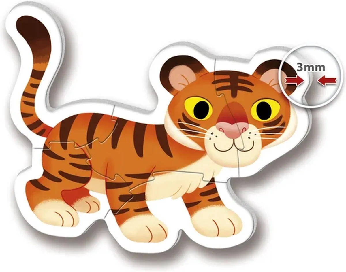 Clementoni My First Puzzle Wild Animals 14 Stukjes - Multicolor