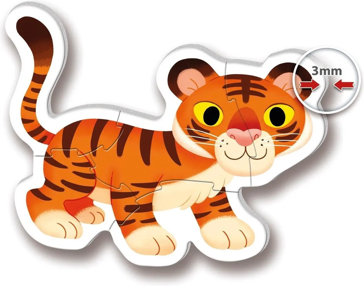 Clementoni My First Puzzle Wild Animals 14 Stukjes - Multicolor