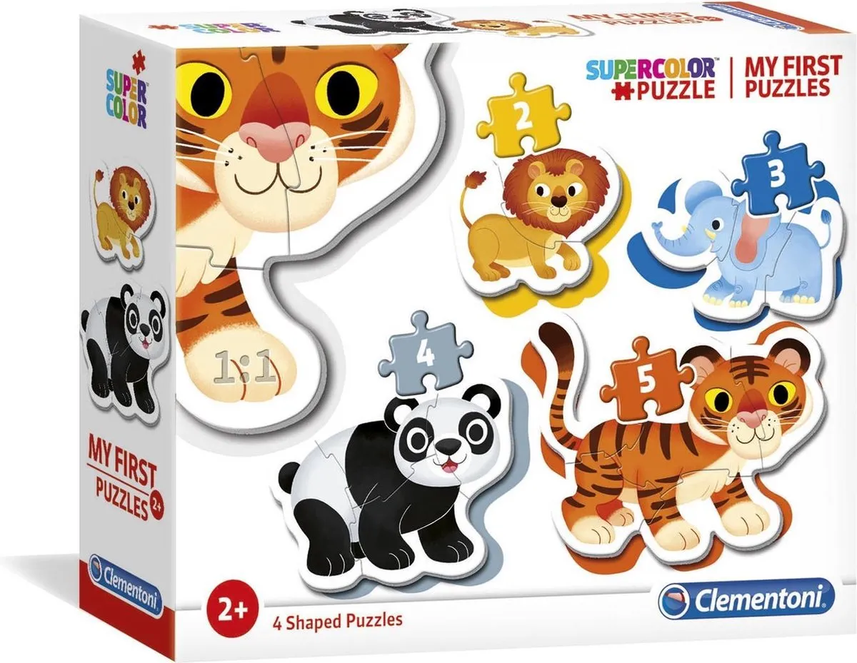 Clementoni My First Puzzle Wild Animals 14 Stukjes - Multicolor - afbeelding 6 van 6