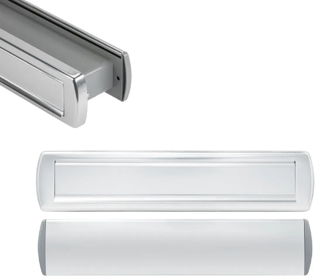 AXA Curve Plus Brievenbusbriefplaat Aluminium 340x74mm