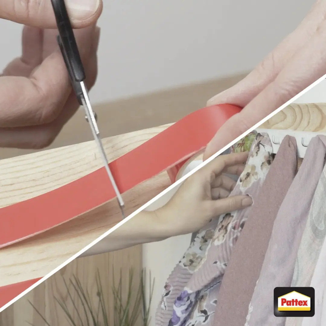 Pattex Geen Spijkers & Schroeven Montagetape 120kg - 1,5m Rood