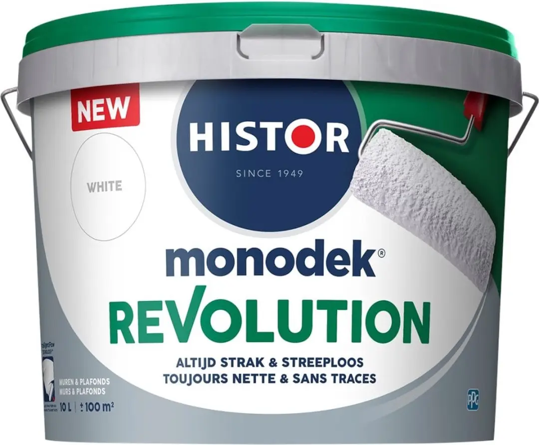 Histor Monodek Revolution Muurverf Mat Wit 10L
