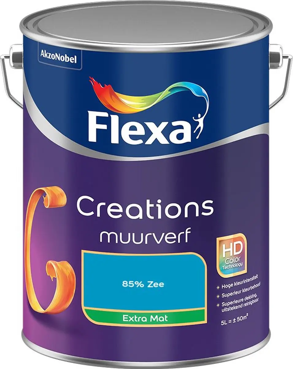 Flexa Creations Muurverf Extra Mat 85% Zee - 5L