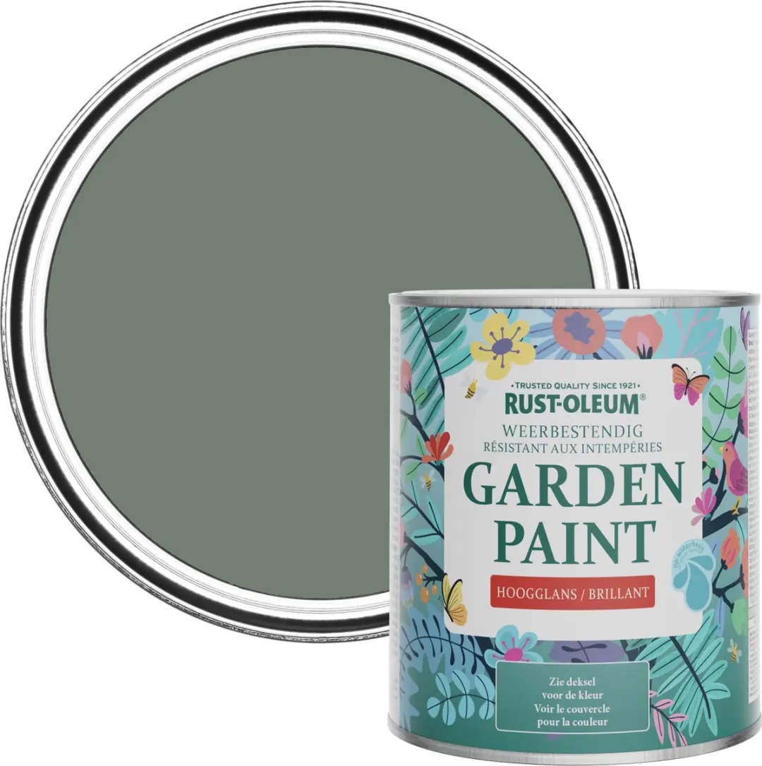 Rust-Oleum Sereniteit Groen Tuinverf Hoogglans 750ml