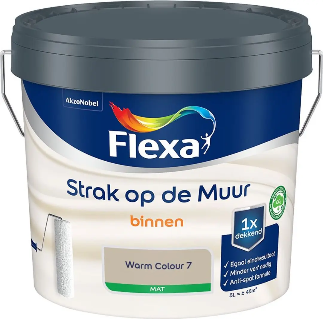 Flexa Strak Op De Muur Binnen Mat Warm Colour 7 Mengverf 5L