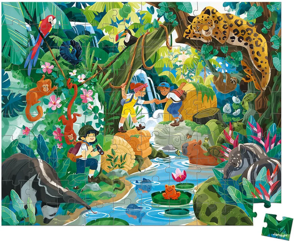 Janod Inca Avontuur Puzzel - 100 Stukjes