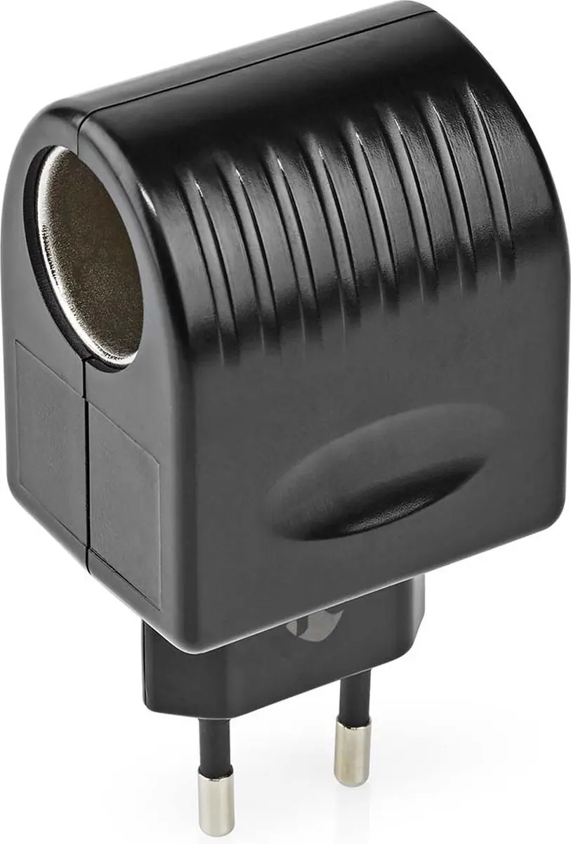 Nedis Stopcontactadapter Euro/Type-C 12V DC 6W - Zwart