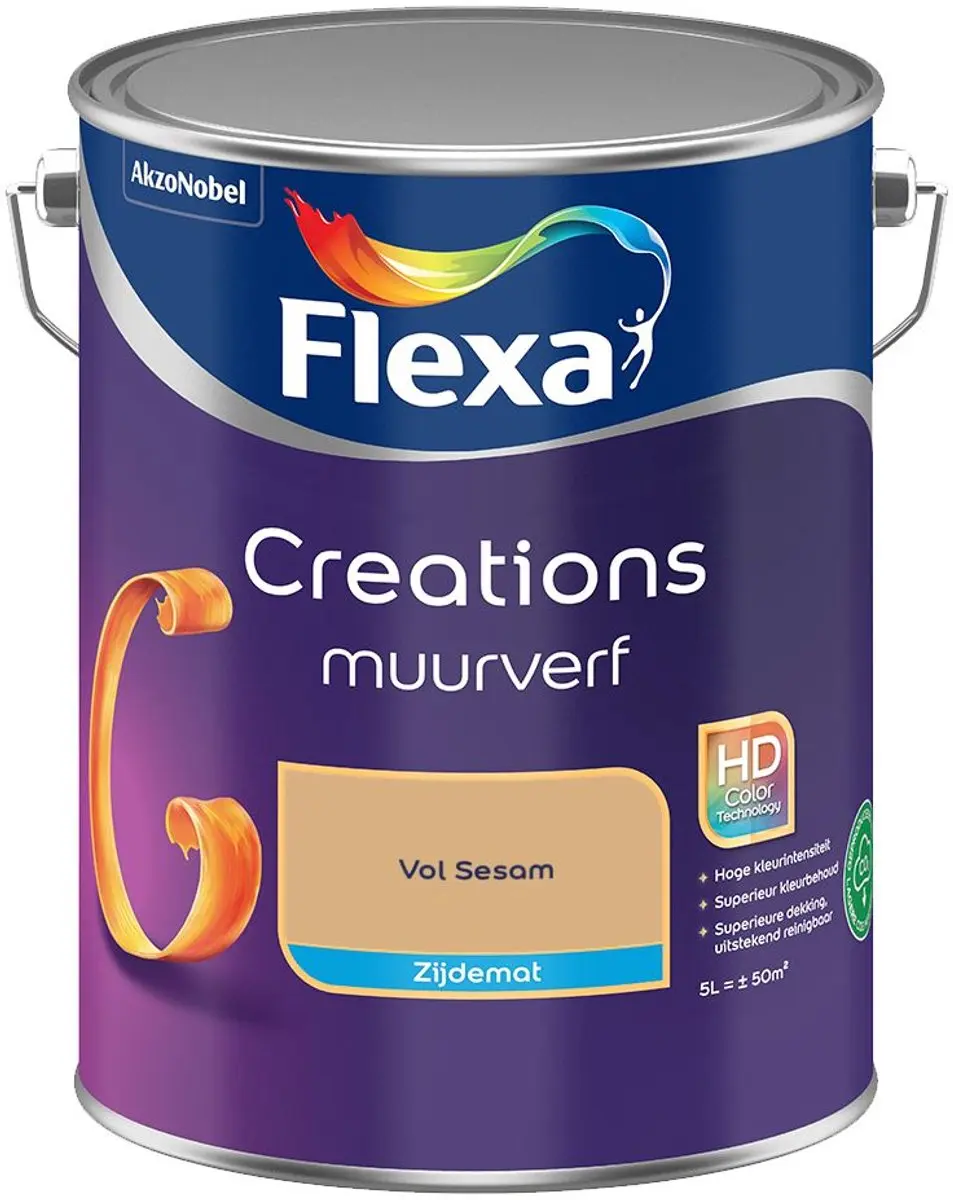 Flexa Creations Muurverf Zijdemat Vol Sesam 5L