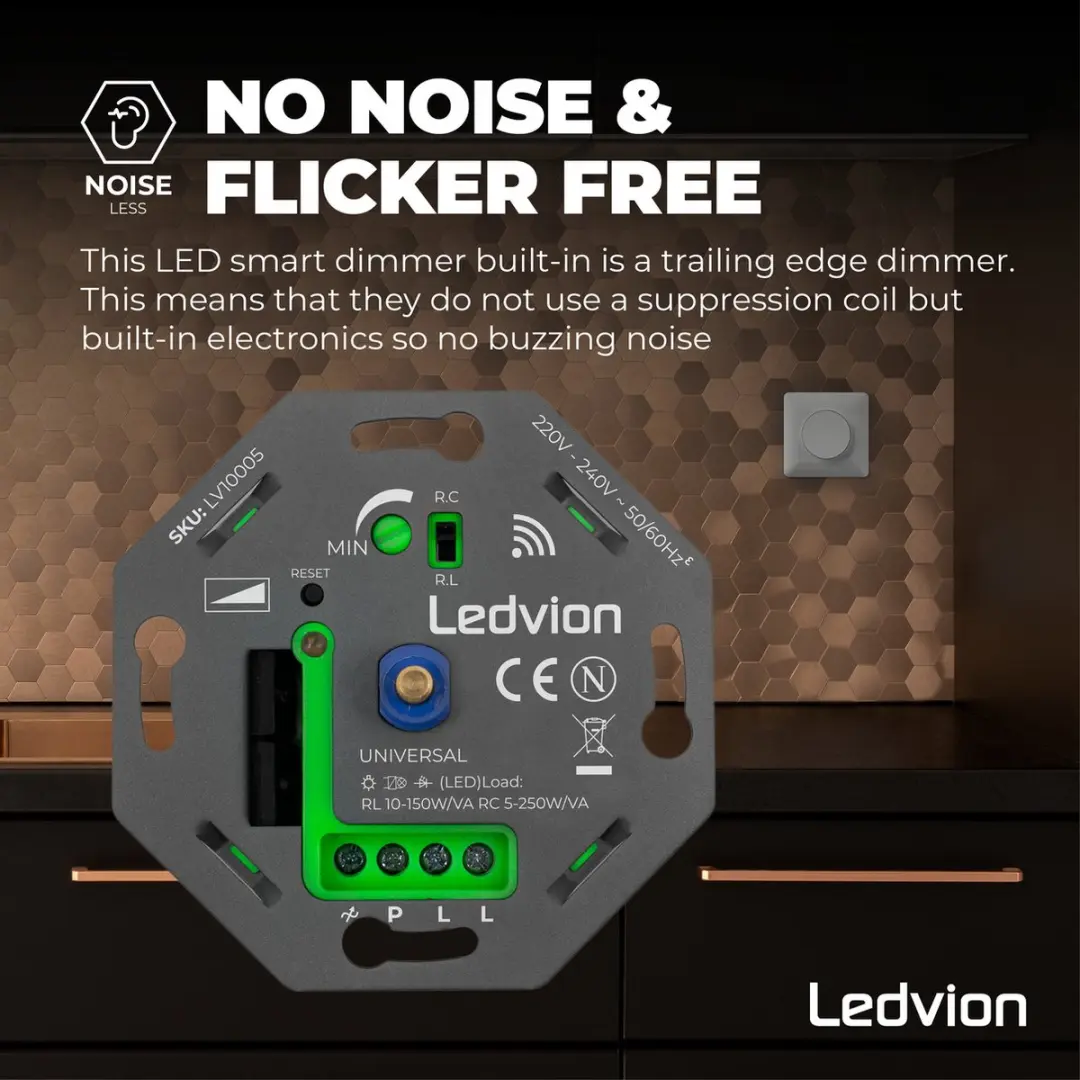 LEDVION LED Smart WIFI Dimmer 5-250W - Grijs - afbeelding 6 van 6