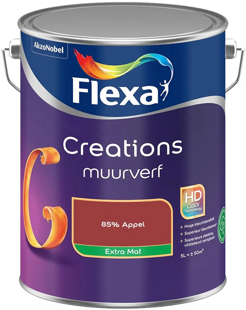 Flexa Creations Muurverf Extra Mat 85% Appel