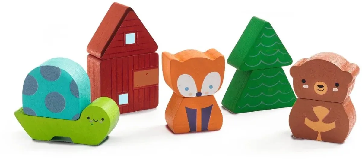 Djeco Puzz & Match Rainbow Houten Puzzel 100 Stuks - Meerkleurig - afbeelding 4 van 6