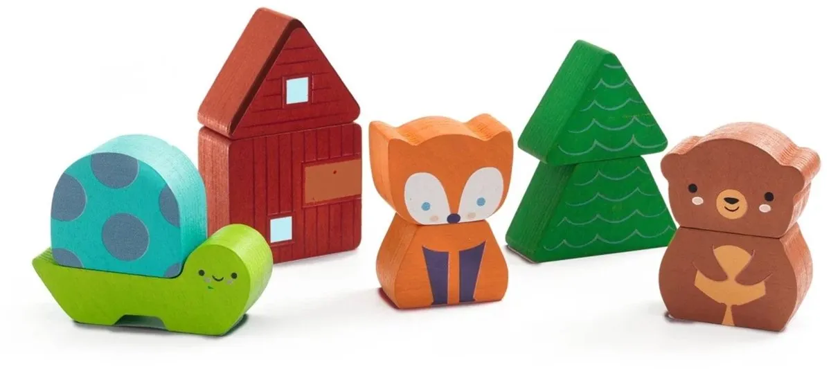 Djeco Puzz & Match Rainbow Houten Puzzel 100 Stuks - Meerkleurig - afbeelding 2 van 6