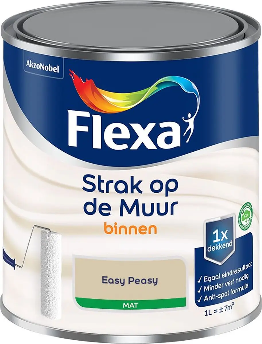 Flexa Strak Op De Muur Binnen Mat Easy Peasy Mengverf 1L