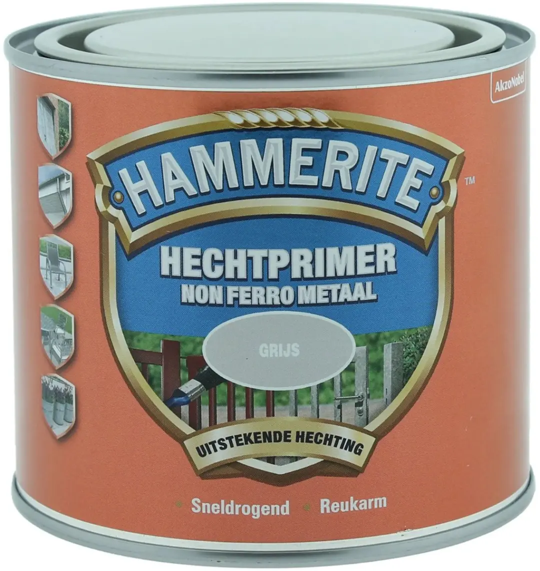 Hammerite Hechtprimer Non Ferro Metaal 500ml - Grijs