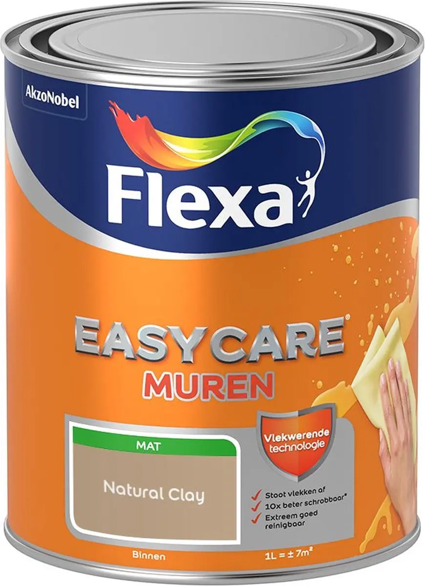 Flexa Easycare Muren Natural Clay Mengverf 1L