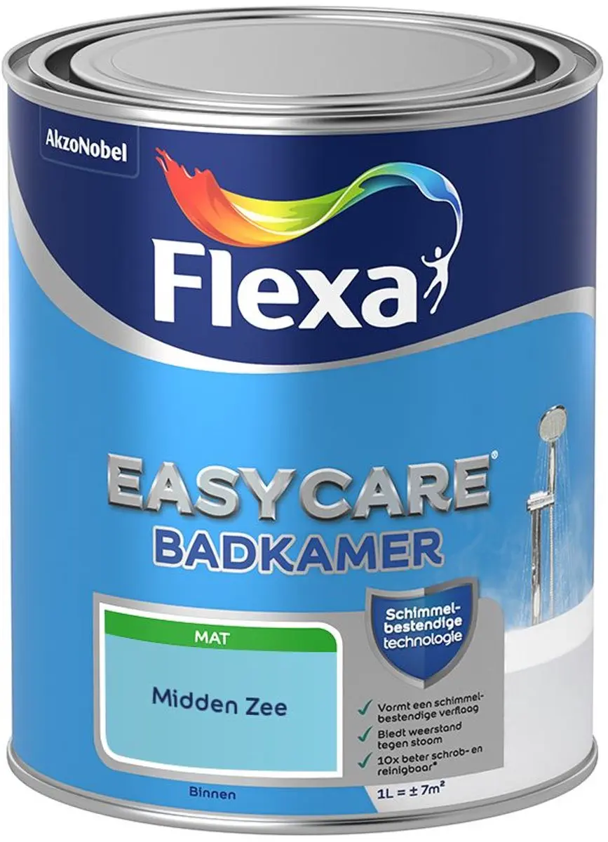 Flexa Easycare Badkamerverf Midden Zee 1L