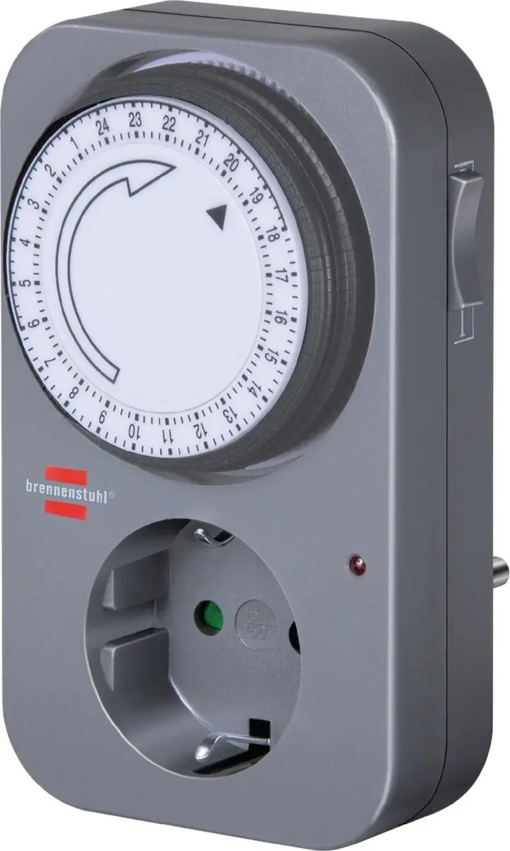 Brennenstuhl MZ 20 Tijdschakelklok - 3500W - Grijs