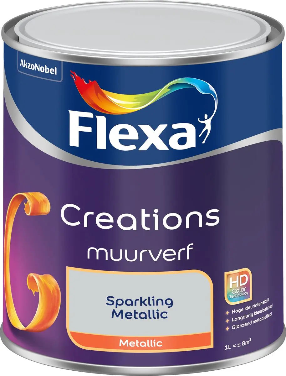 Flexa Creations Muurverf Metallic Sparkling Metallic 1L