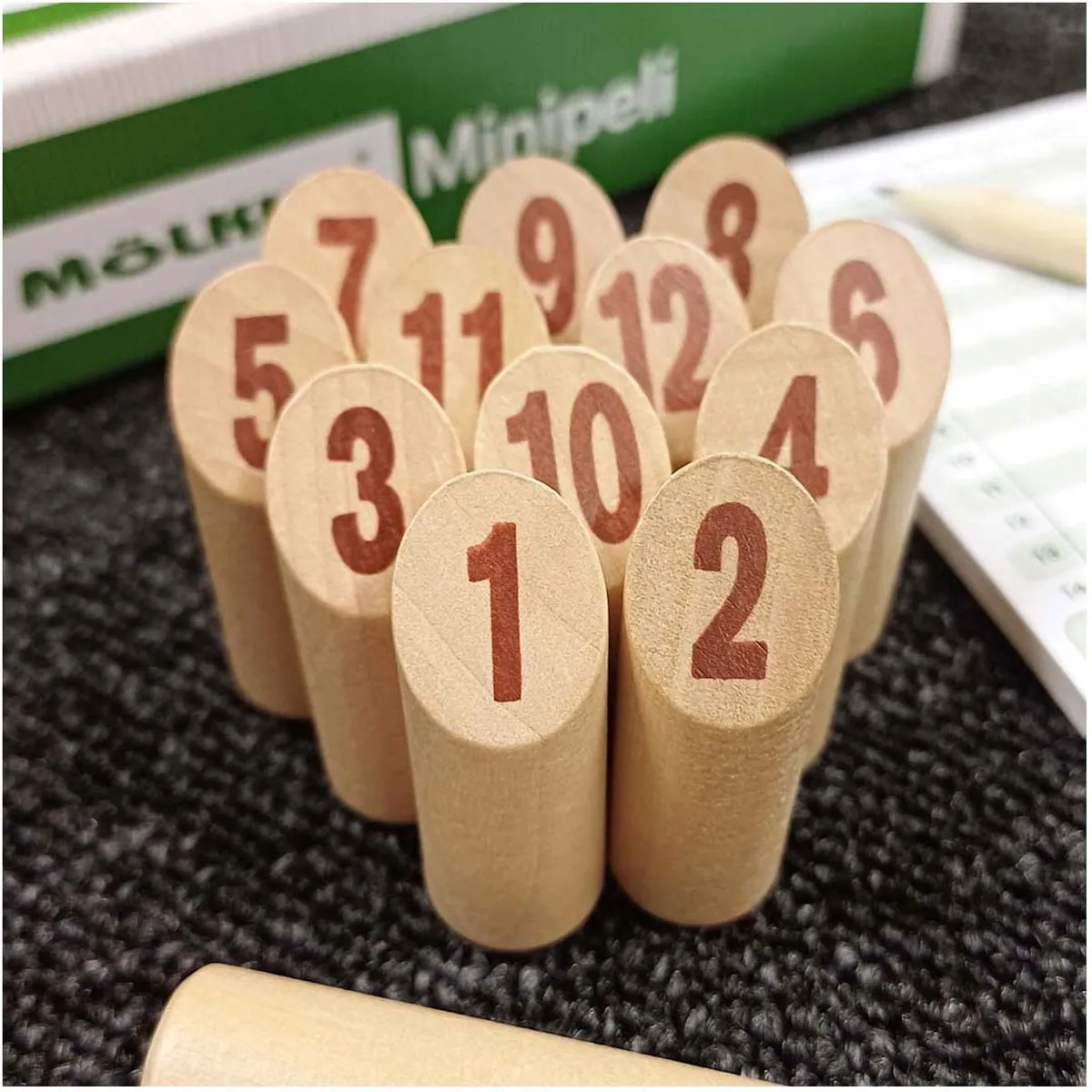 Tactic Mölkky Mini Werpspel - Origineel Fins Berkenhout - MINI